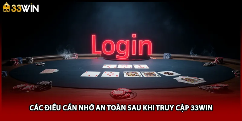 Các điều cần nhớ an toàn sau khi truy cập 33WIN