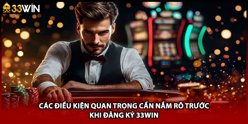 Các điều kiện quan trọng cần nắm rõ trước khi đăng ký 33WIN