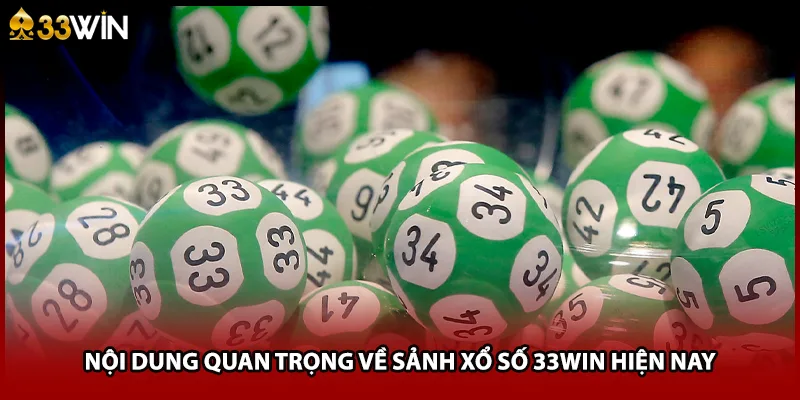 Nội dung quan trọng về sảnh xổ số 33WIN hiện nay